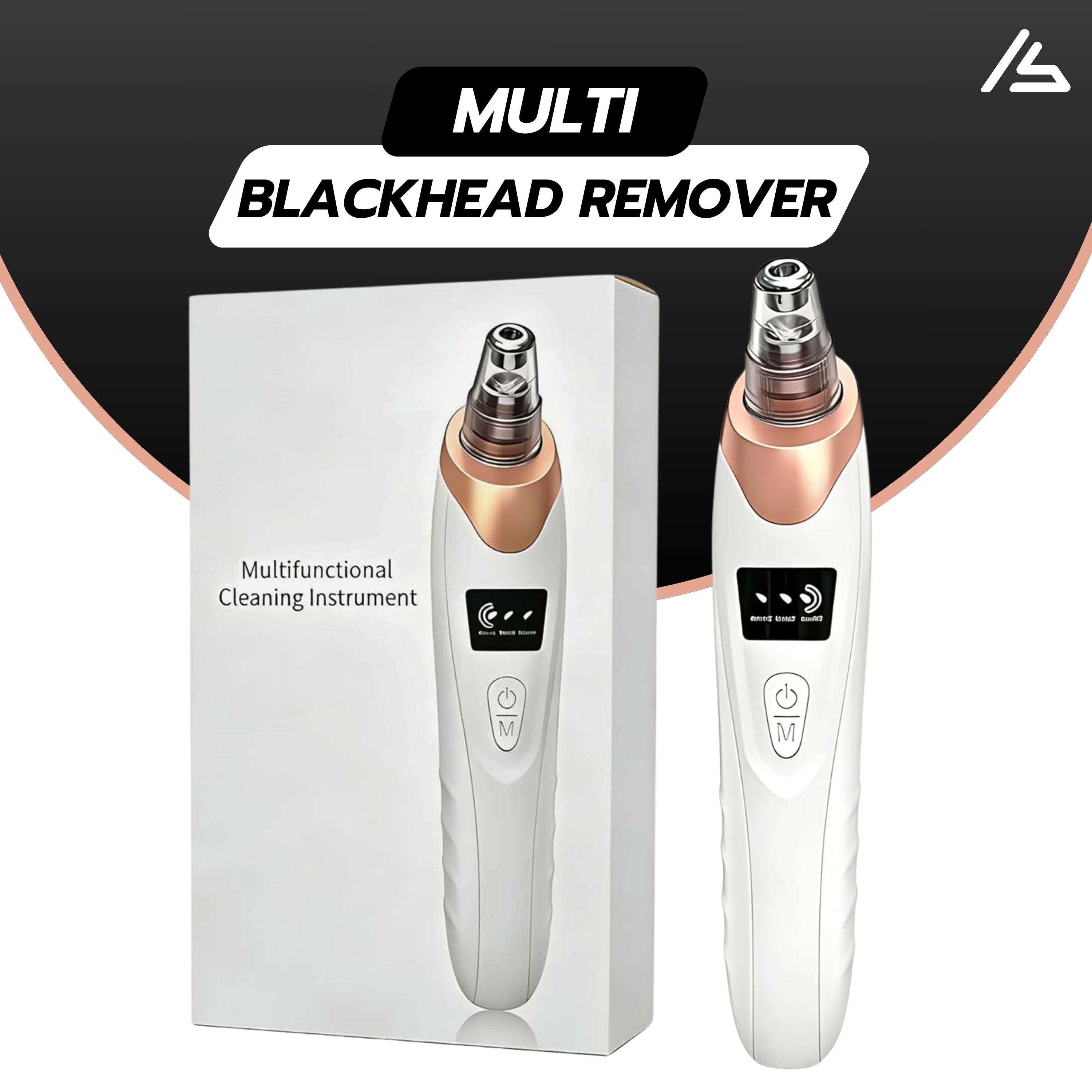 Electric Blackhead Remover Vacuum Acne Cleaner – 5 in 1 Facial Pore Cleaner Machine, Black Spots Removal Device, Derma Suction Pimple Acne Remover, Whitehead Extractor & Exfoliating Skin Care Beauty Tool with 5 Heads Suction