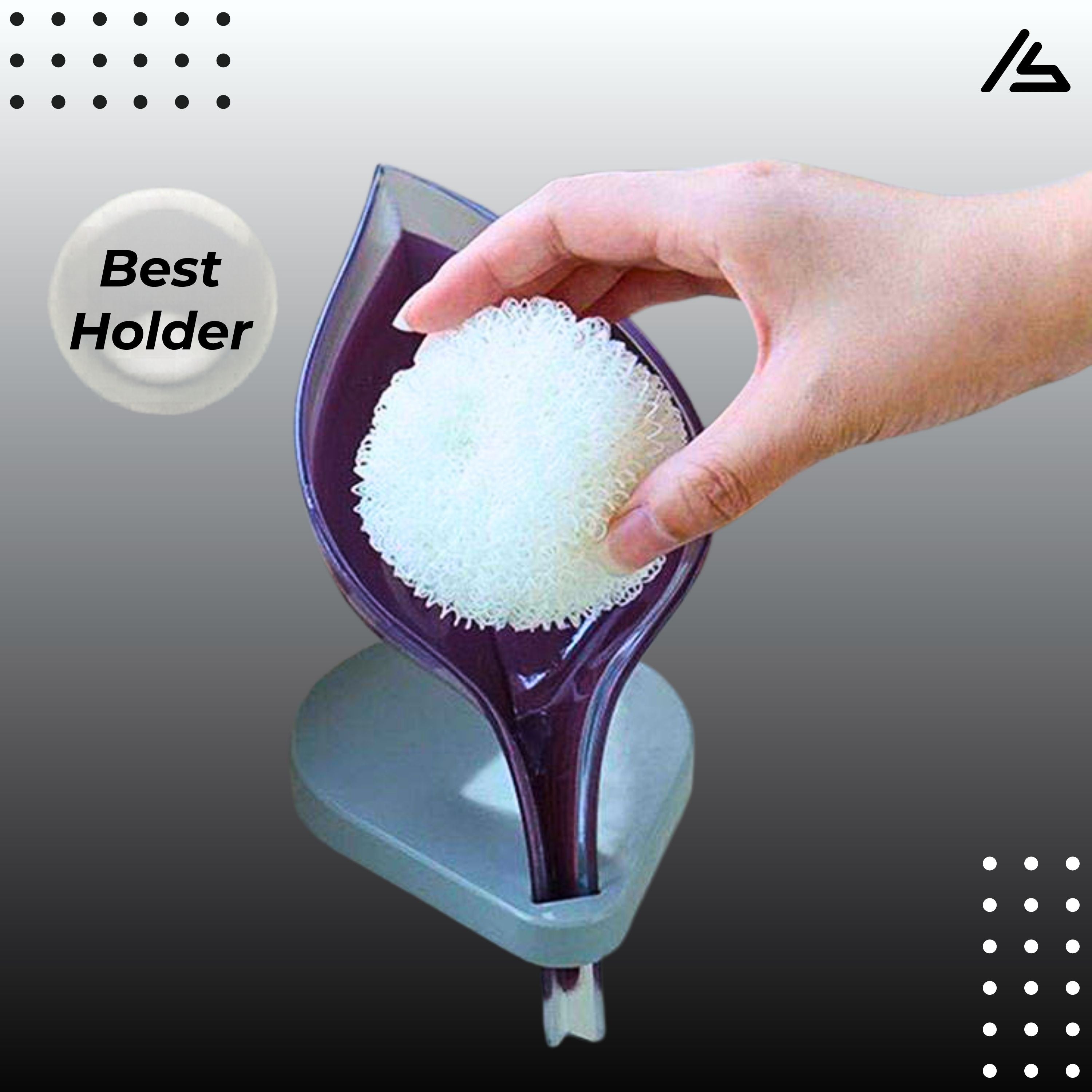 Creative Leaf Shape Self Draining Soap Holder – Plastic Soap Dish with Suction Cup, Decorative Drainage Soap Storage Tray Basket for Bathroom, Kitchen, Shower & Wash Basin, Easy Clean Soap Box (Random Colors)