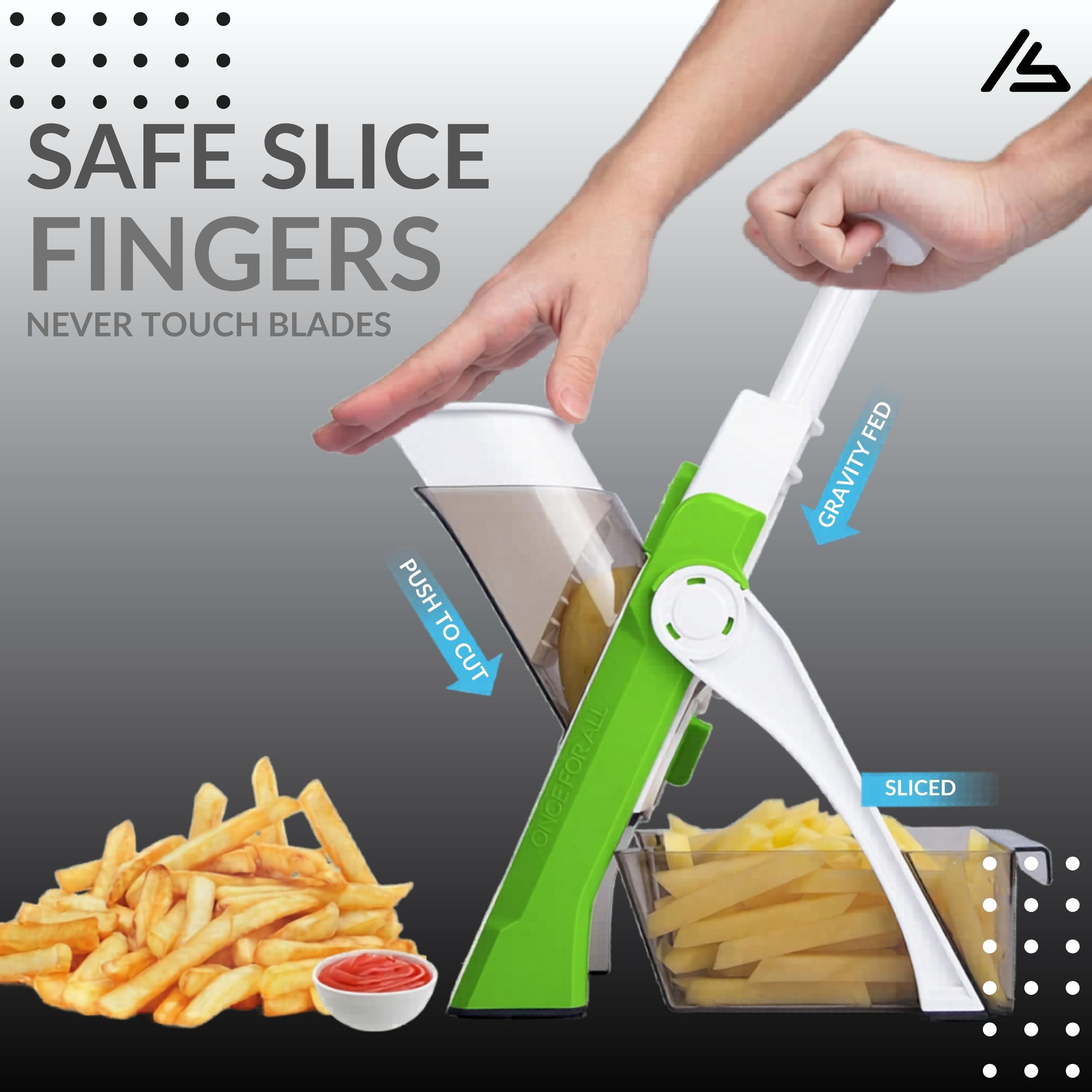 Mandoline Spring Slicer Vegetable & Fruit Cutter – 5 in 1 Manual Pump Brava Slicer & Dicer, Multifunctional High Quality ABS Vegetable & Fruit Slicer, 40+ Thickness Adjuster, Meal Prep Cutter, Precision Slicing & Cutting Tool