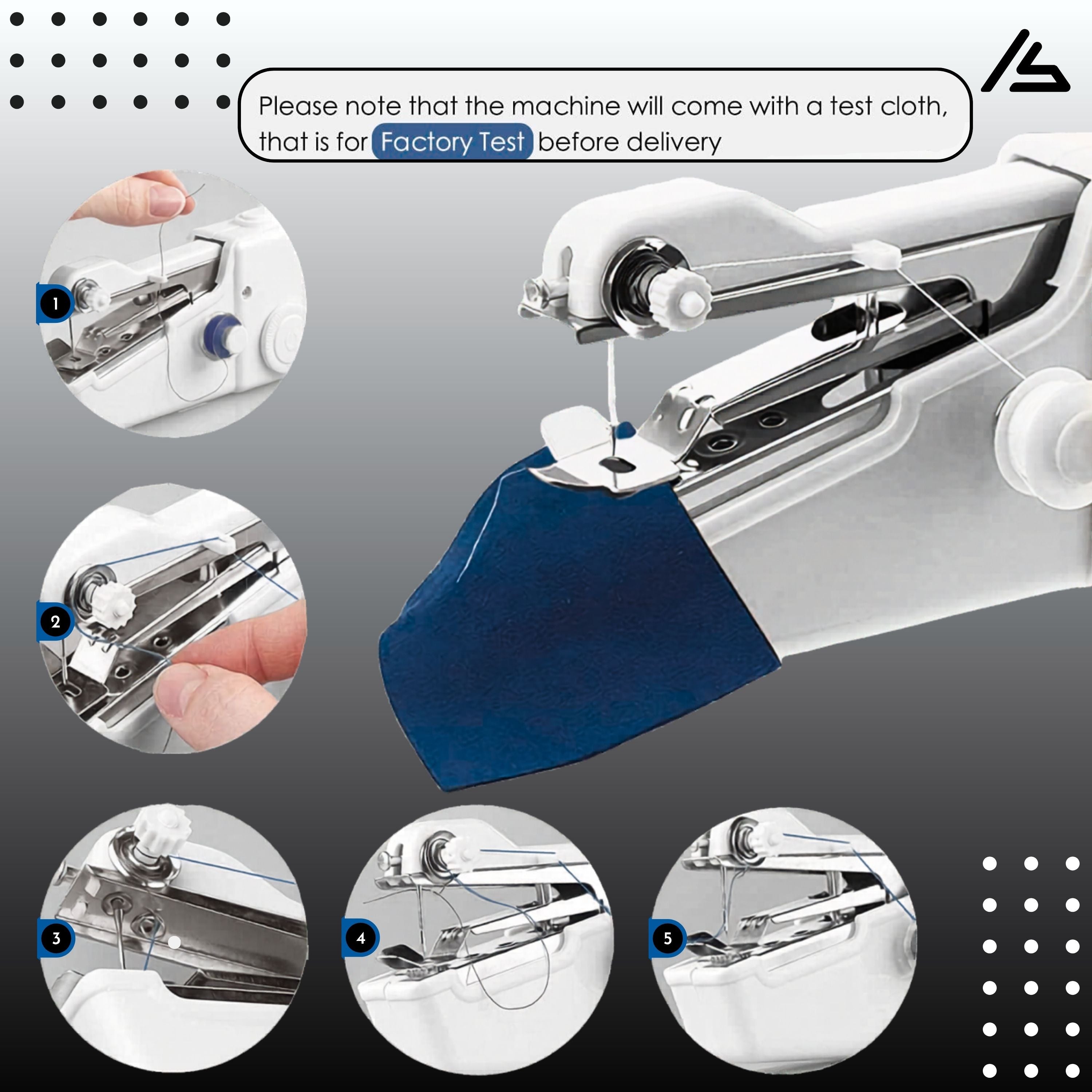 Handheld Sewing Machine Portable Handy Stitch Machine, Mini Needle Cordless Clothes Fabric Sewing Machine & Stapler Sewing Machine – Portable Sewing Machine for Home Tailoring & Beginners, Imported Original Mini Handheld Electric Stitch