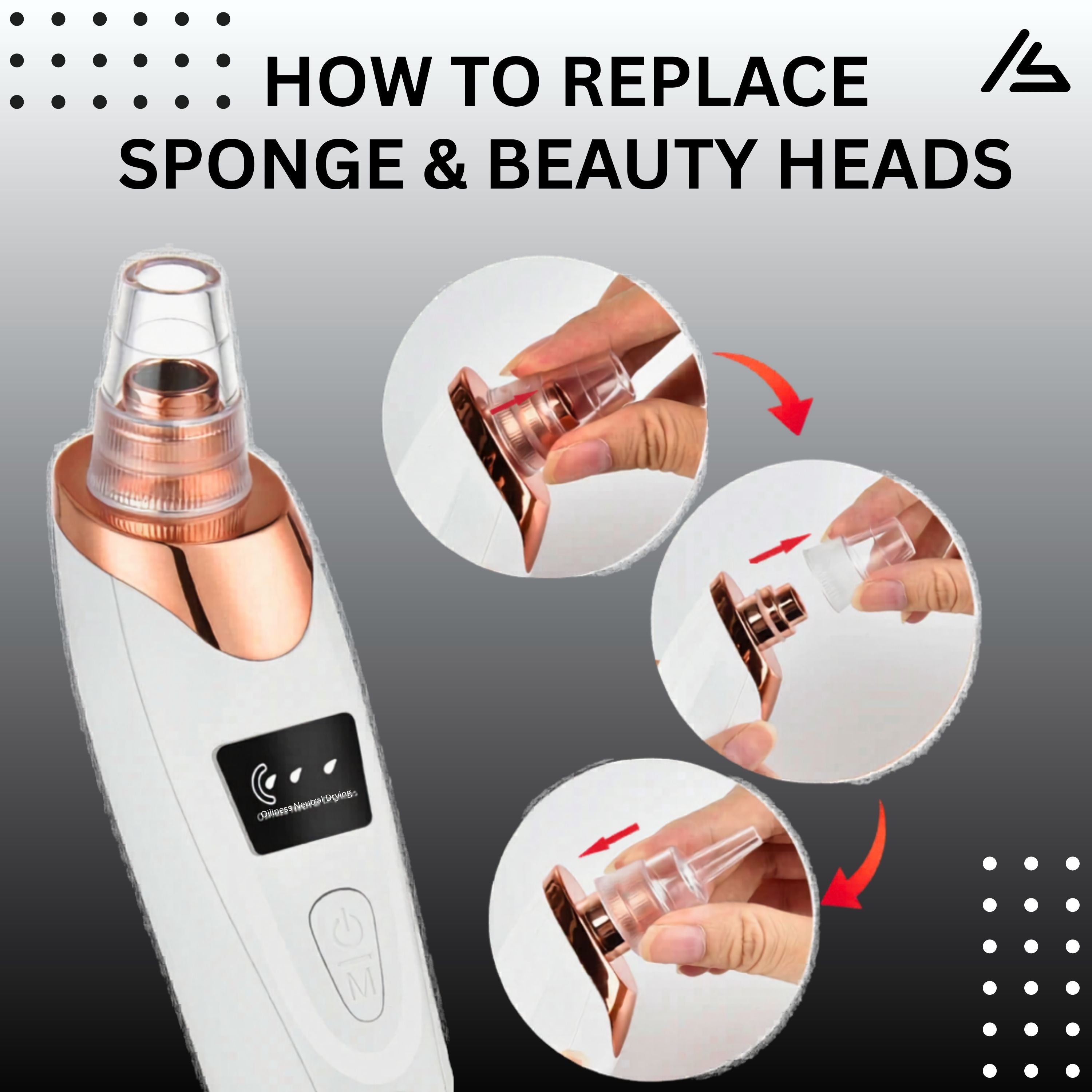 Electric Blackhead Remover Vacuum Acne Cleaner – 5 in 1 Facial Pore Cleaner Machine, Black Spots Removal Device, Derma Suction Pimple Acne Remover, Whitehead Extractor & Exfoliating Skin Care Beauty Tool with 5 Heads Suction